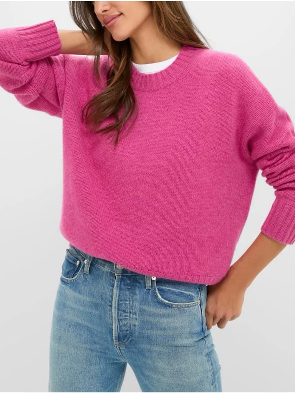 TUCKERNUCK NWT Raspberry Cashmere Henri Crewneck size medium